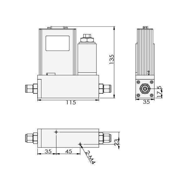 ACU10FD-MC質量流量控制器